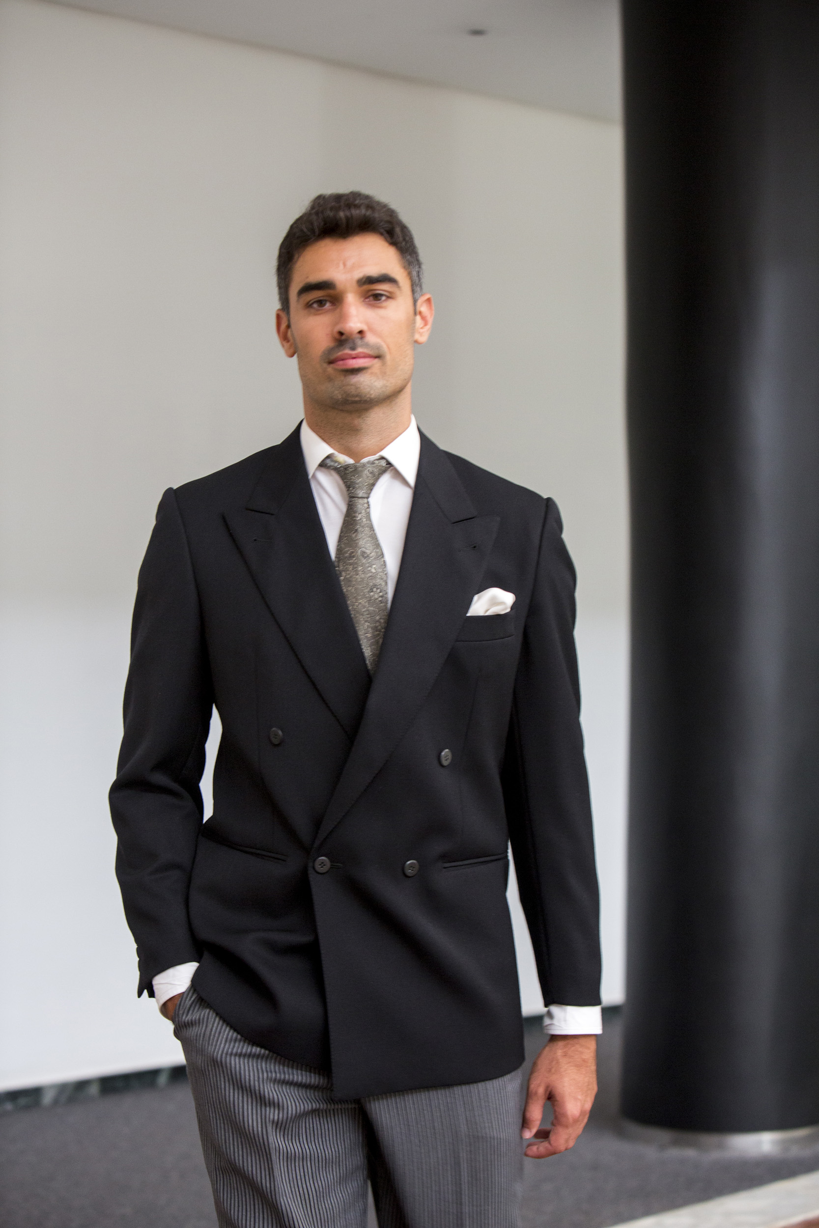 Chaqueta Traje Novio Media Etiqueta Traje Rock Negro A Medida